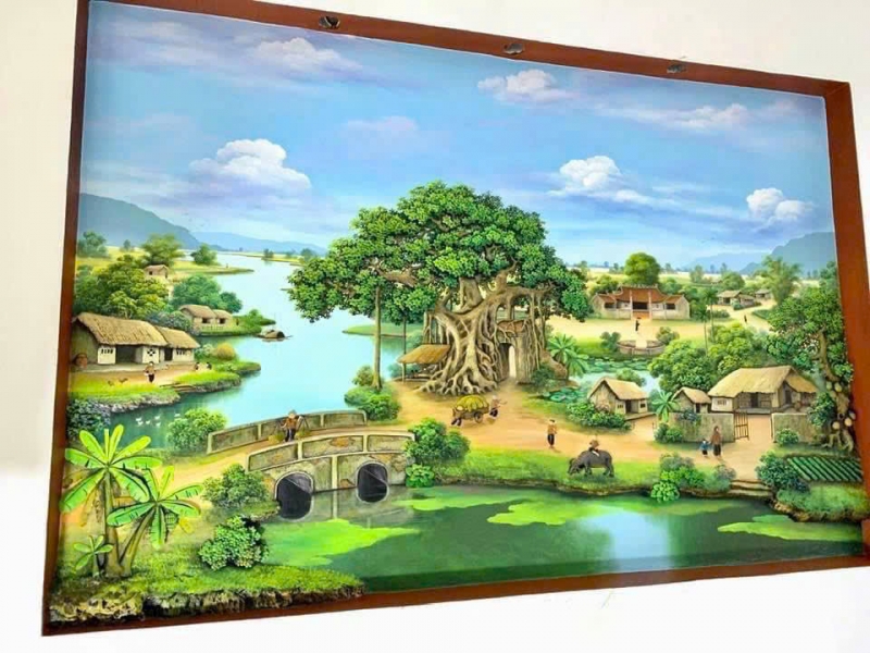 Tranh đắp đồng quê (5)