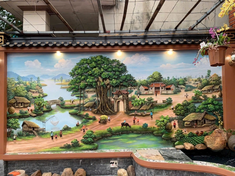 Tranh đắp đồng quê (6)