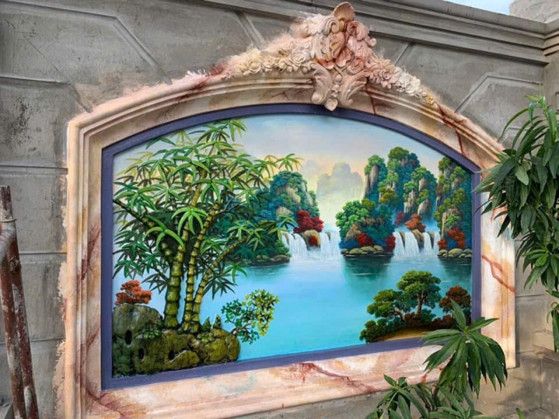 Tranh đắp trúc