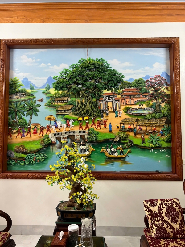 Tranh đắp vinh quy bái tổ