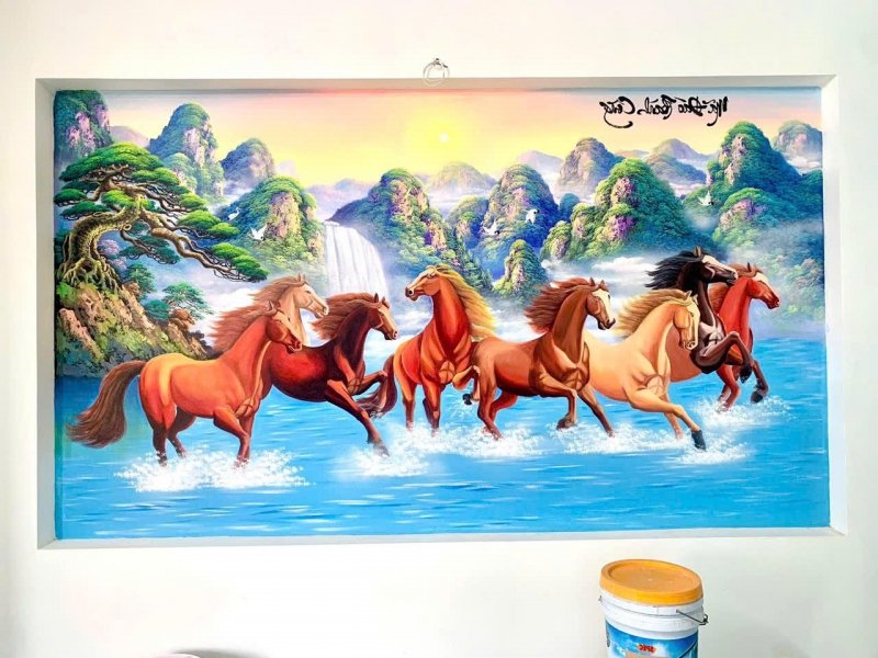 Tranh vẽ mã đáo thành công