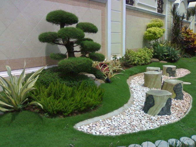 Sỏi trang trí | Ý tưởng trang trí không gian sân vườn bắt mắt